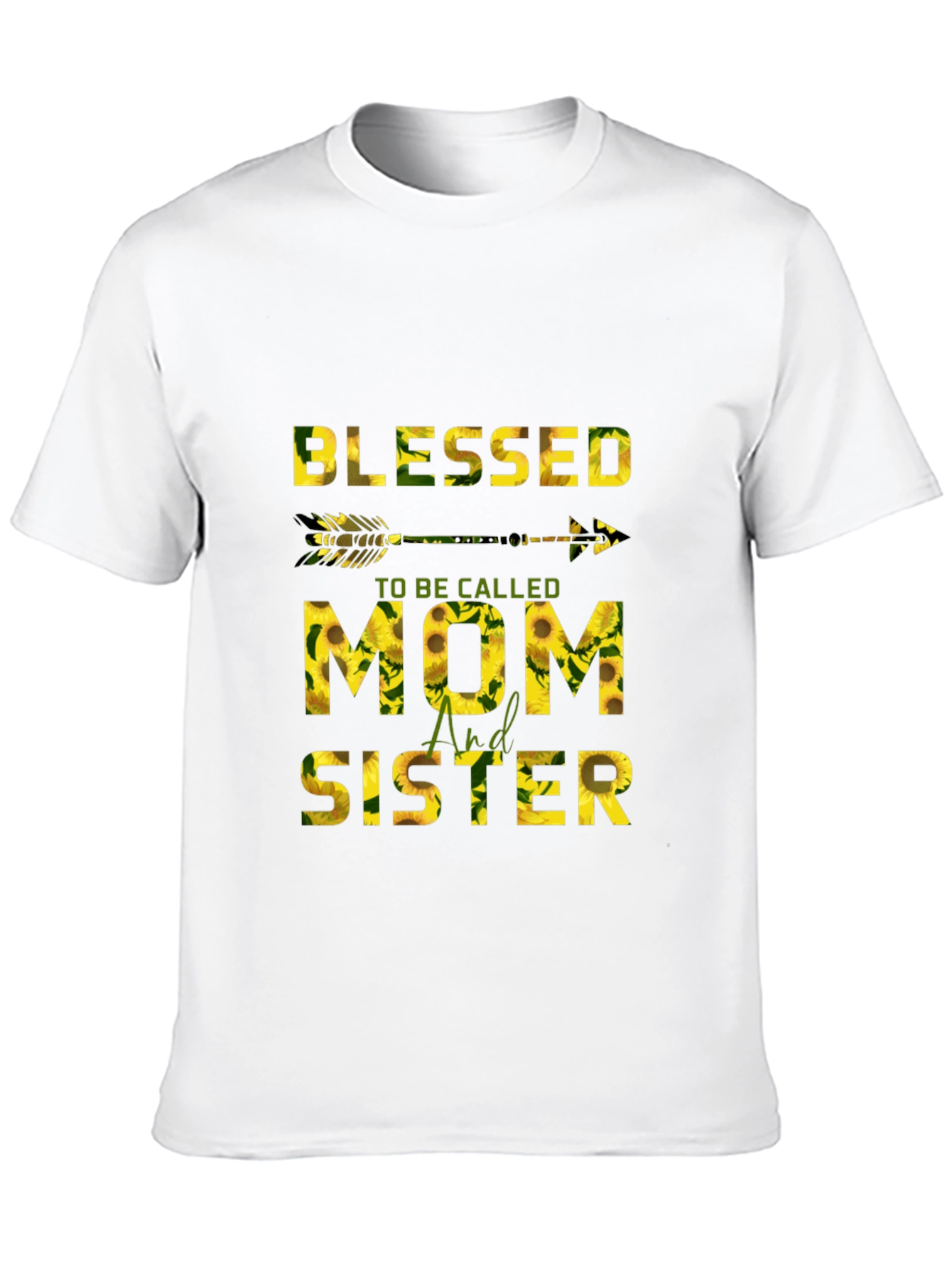 Blessed Mom & Sister Sunflower Graphic Tee