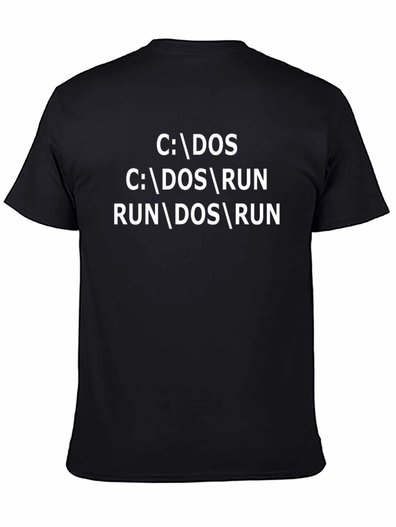 DOS Command T-Shirt - Run DOS Retro Gamer Shirt