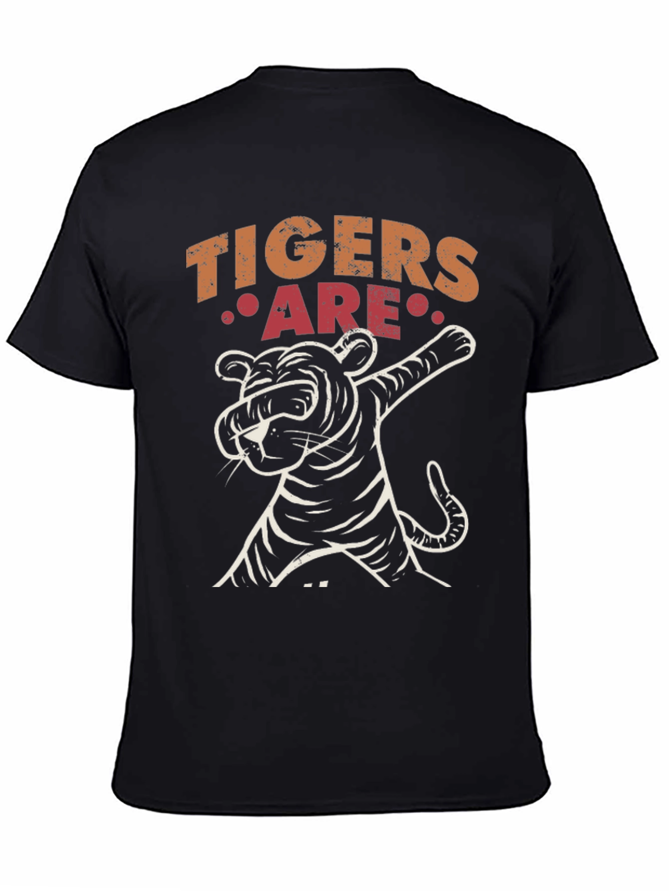 Dabbing Tiger Graphic Tee - Cool Novelty Design