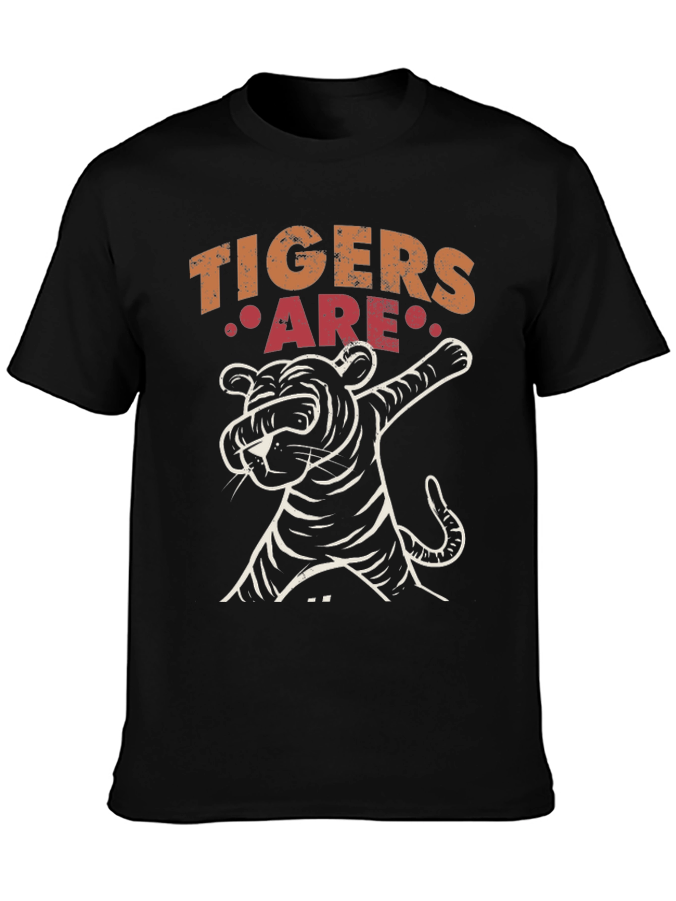 Dabbing Tiger Graphic Tee - Cool Novelty Design