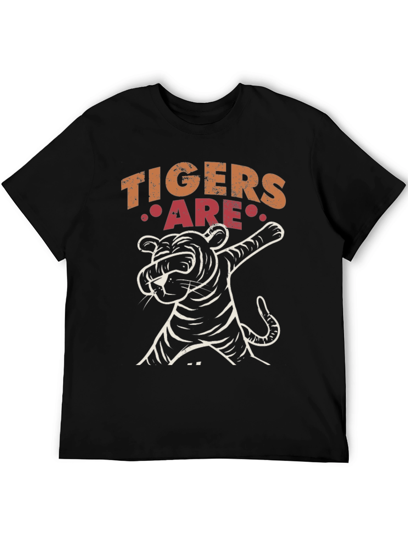 Dabbing Tiger Graphic Tee - Cool Novelty Design