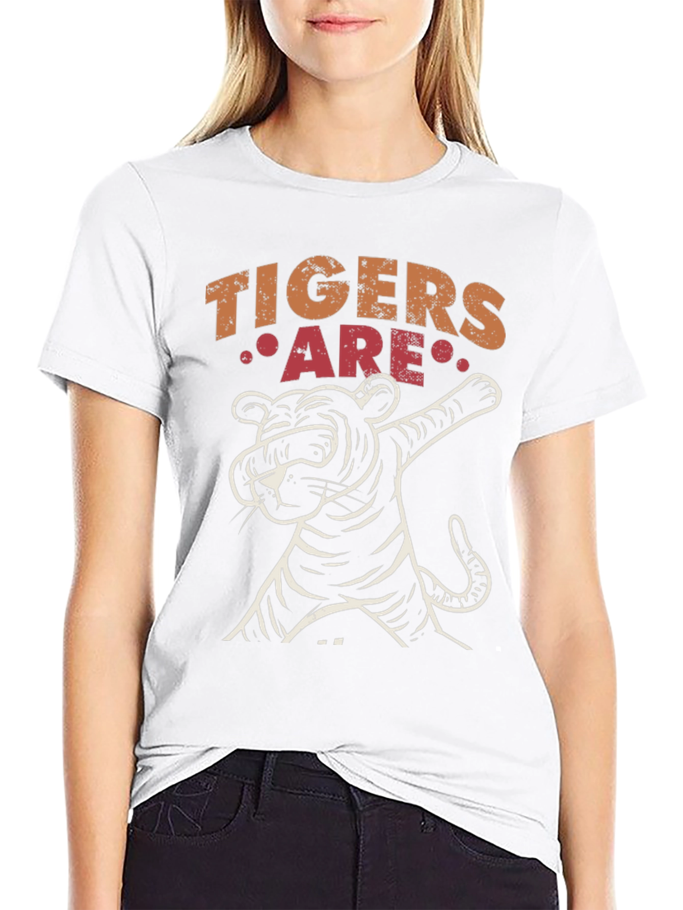 Dabbing Tiger Graphic Tee - Cool Novelty Design