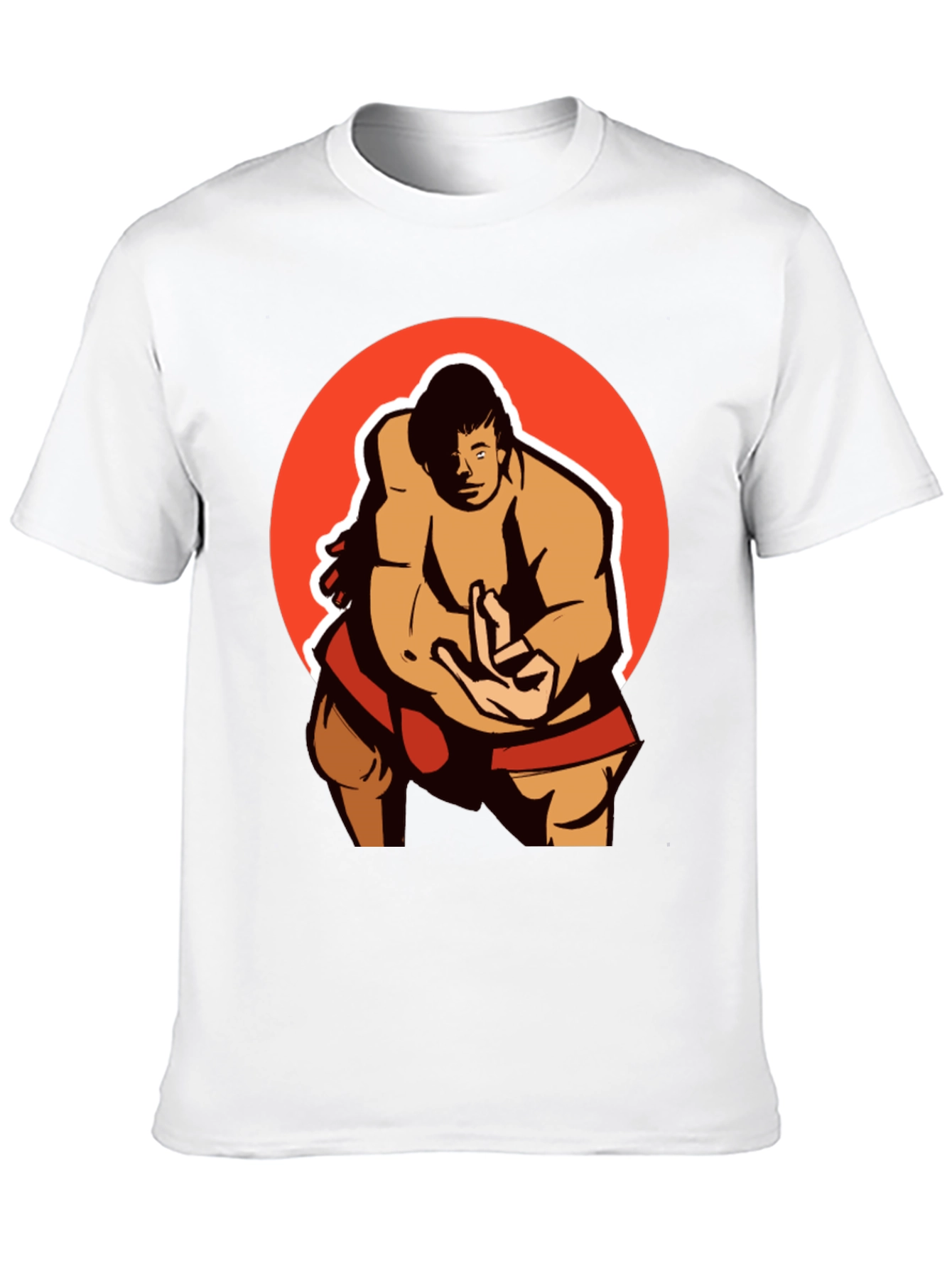 Sumo Wrestler Graphic Tee - Martial Arts Shirt