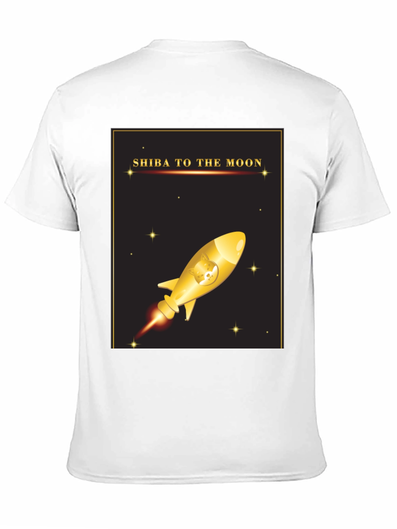 Shiba To The Moon T-Shirt - Crypto Doge Rocket