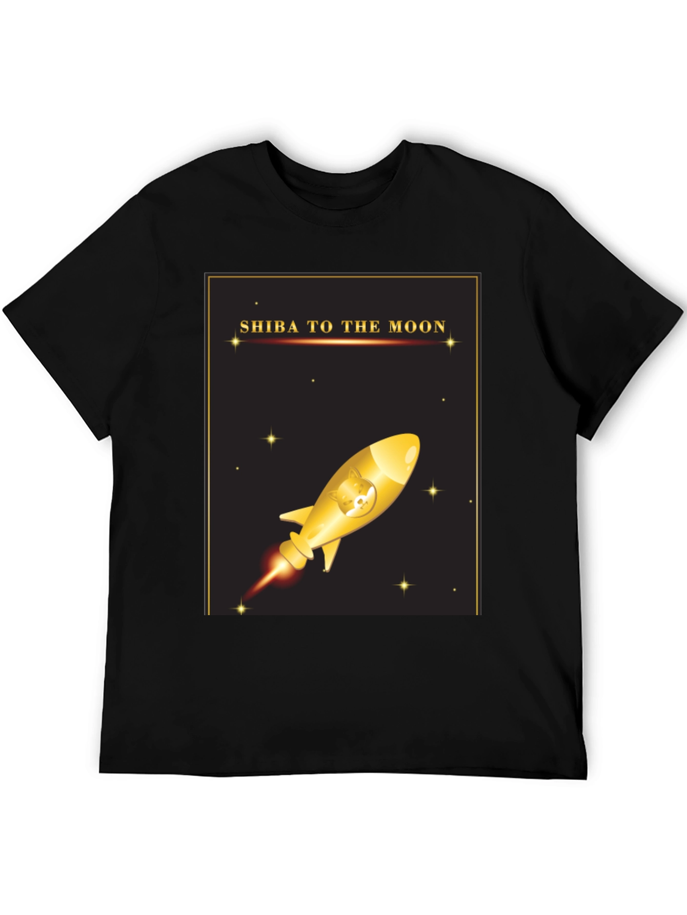 Shiba To The Moon T-Shirt - Crypto Doge Rocket
