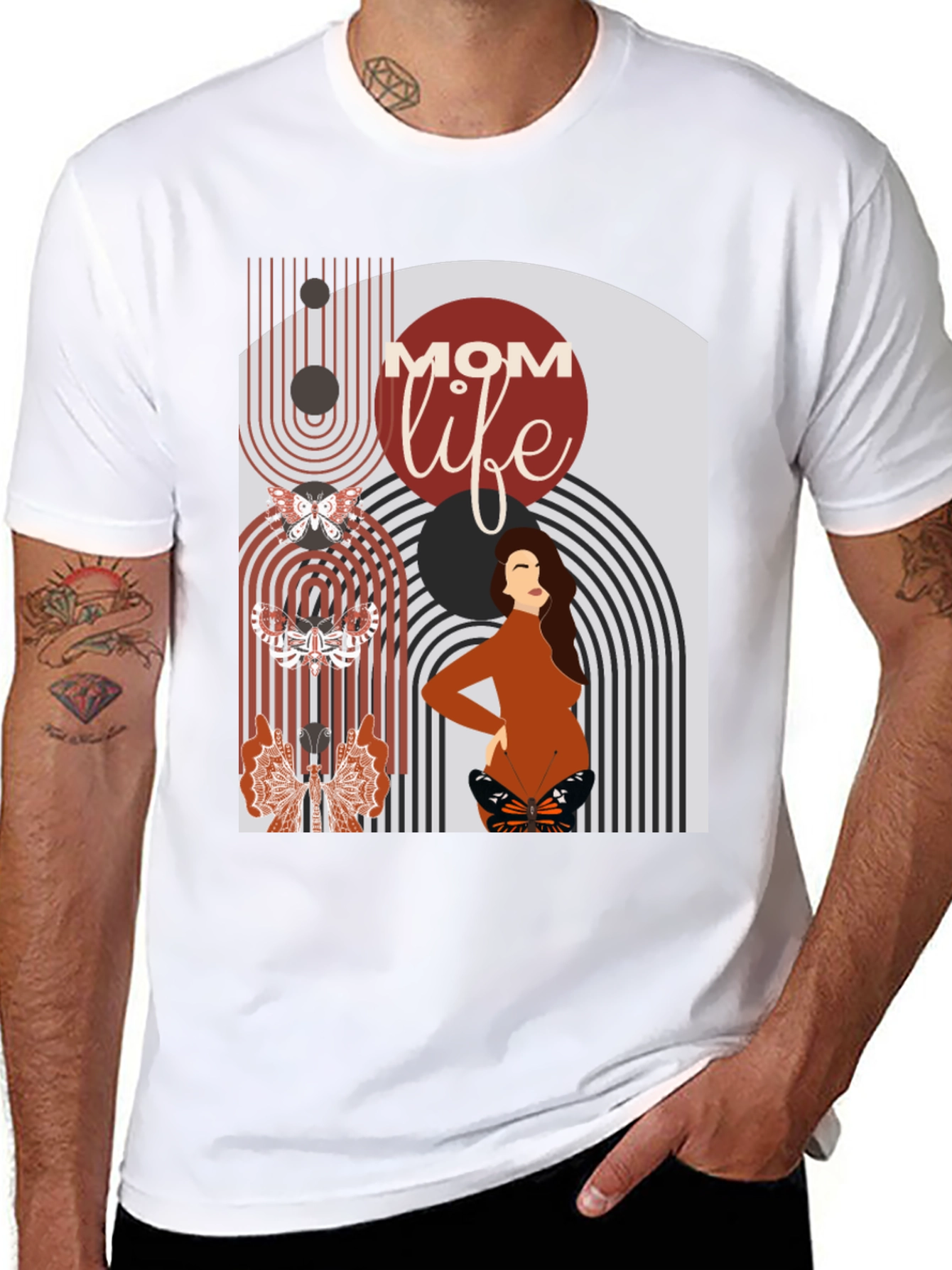 Mom Life Graphic Tee - Modern Maternity Style