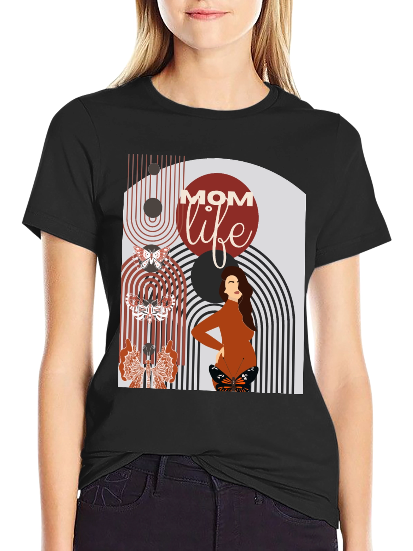 Mom Life Graphic Tee - Modern Maternity Style