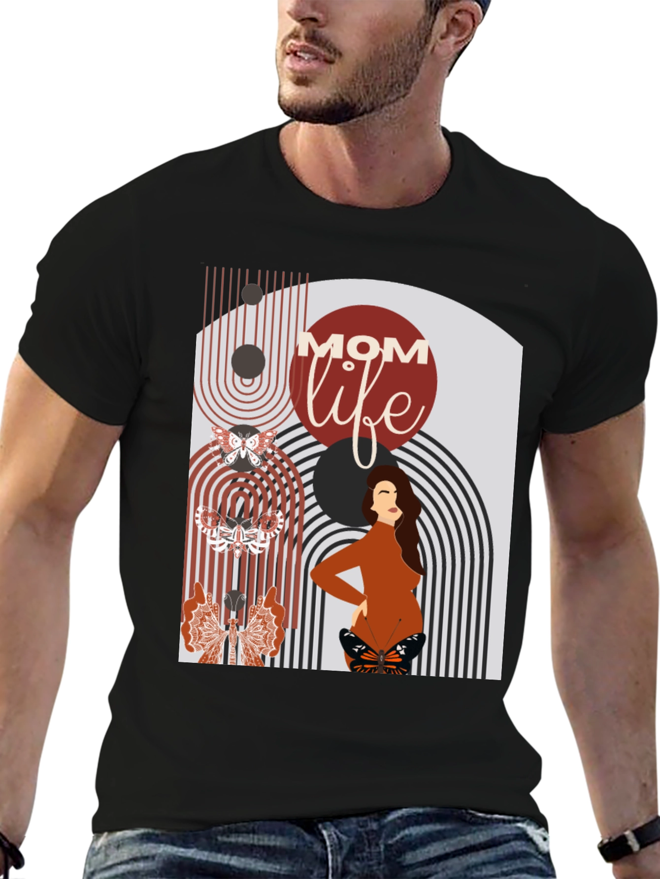 Mom Life Graphic Tee - Modern Maternity Style