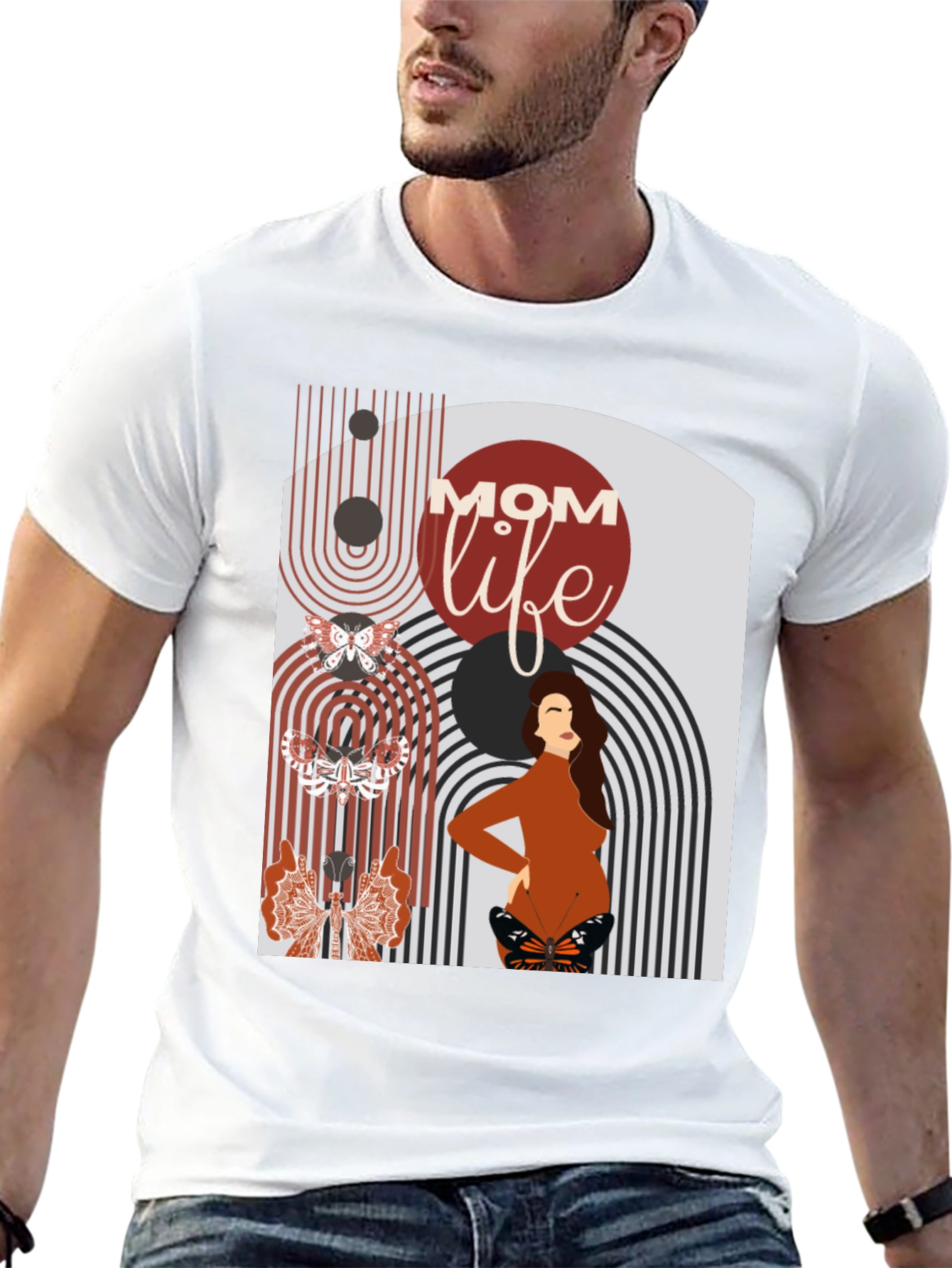 Mom Life Graphic Tee - Modern Maternity Style