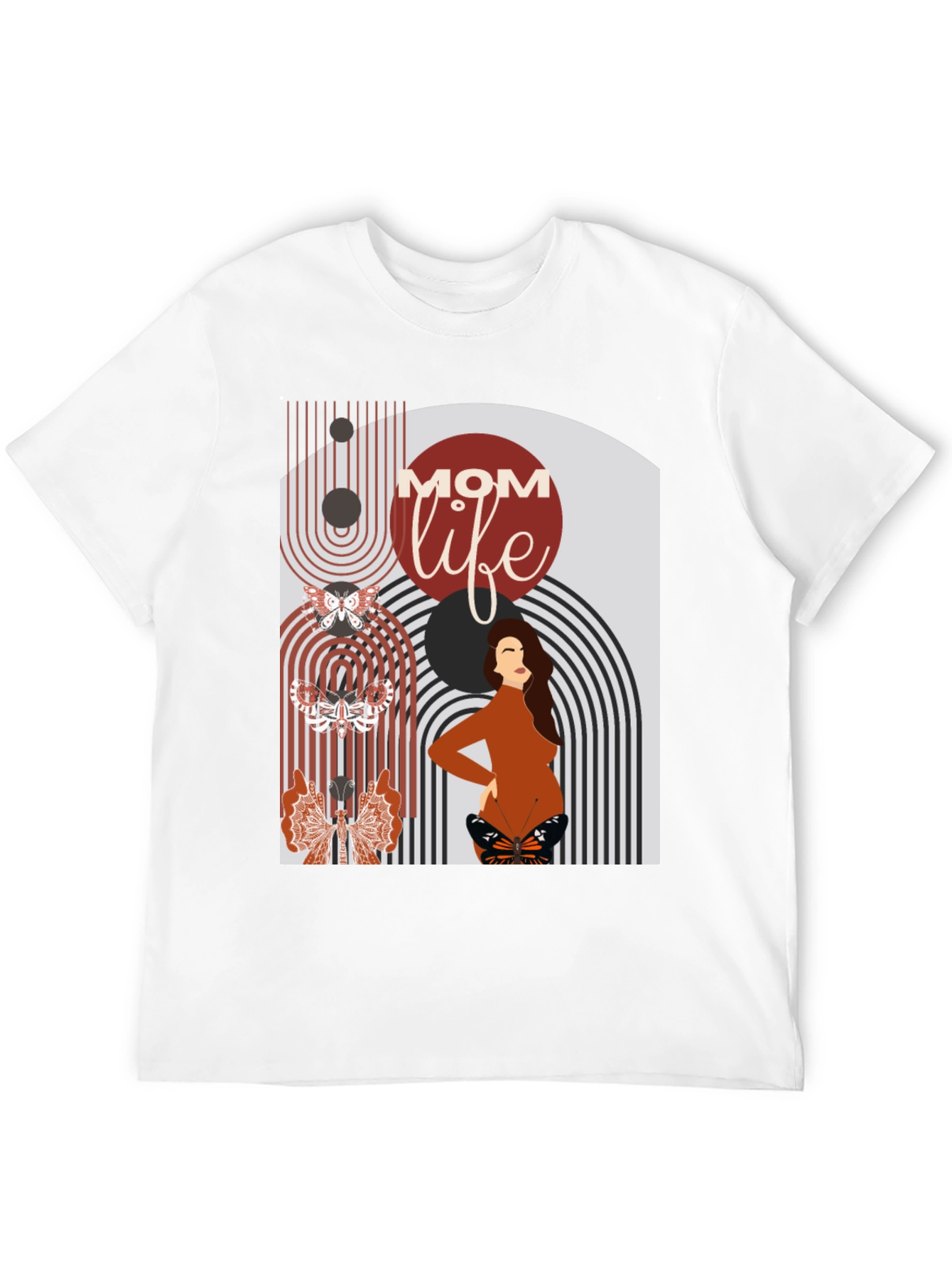 Mom Life Graphic Tee - Modern Maternity Style