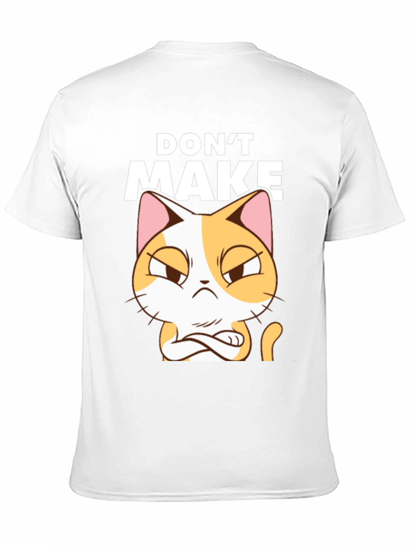 Dont Make Cat Angry Black T-Shirt