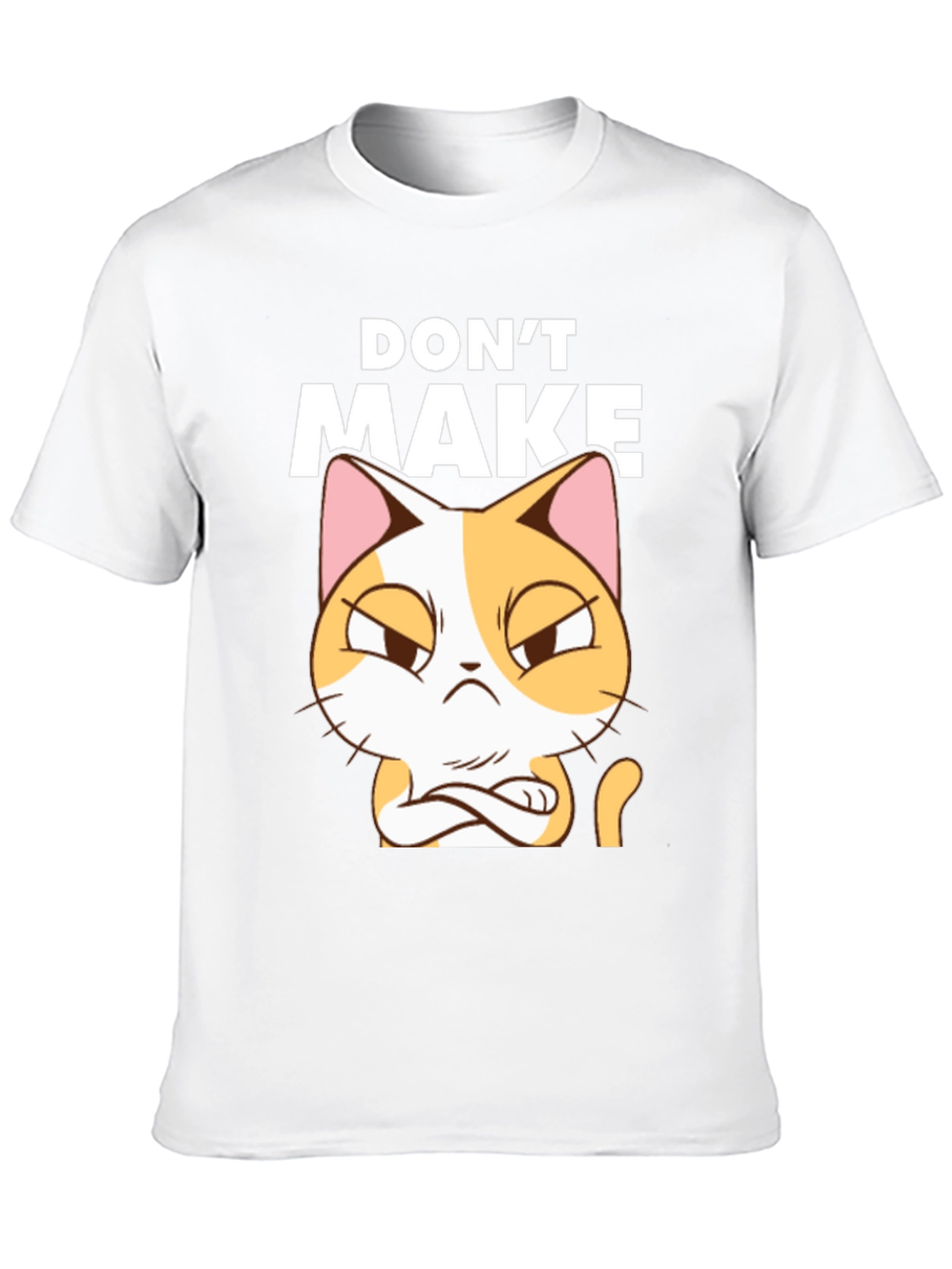 Dont Make Cat Angry Black T-Shirt