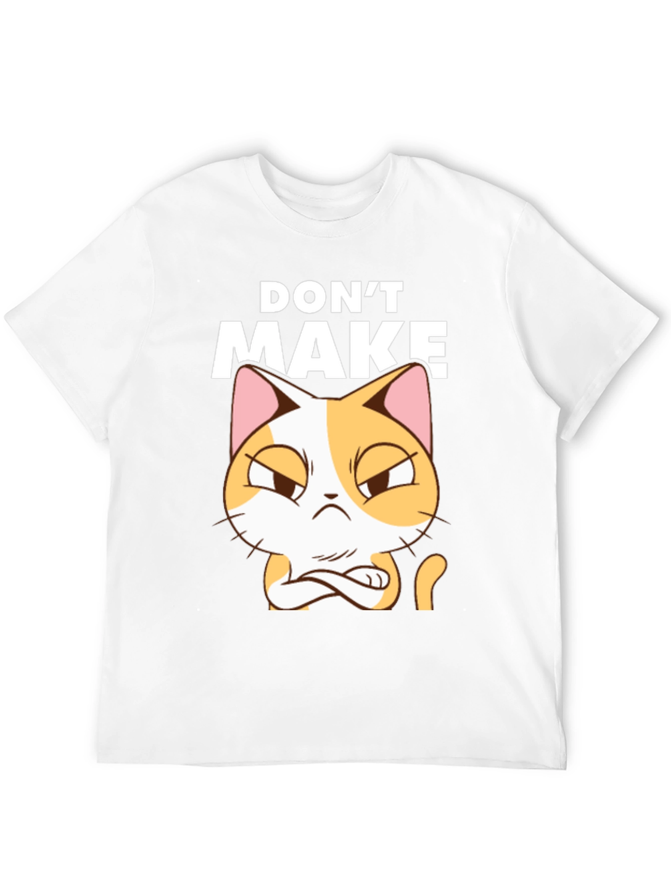 Dont Make Cat Angry Black T-Shirt