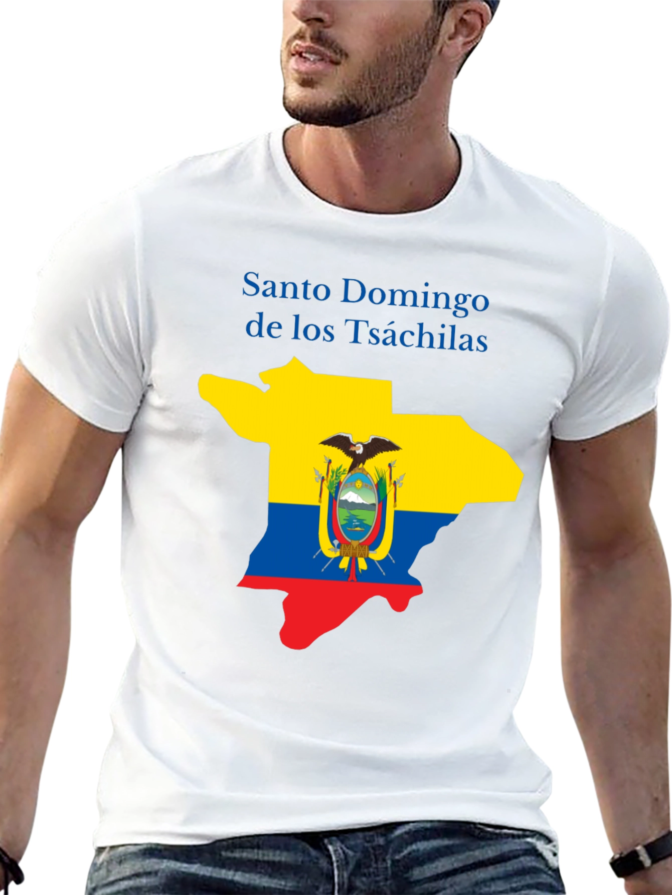 Santo Domingo Tsáchilas T-Shirt Ecuador Flag Graphic Tee
