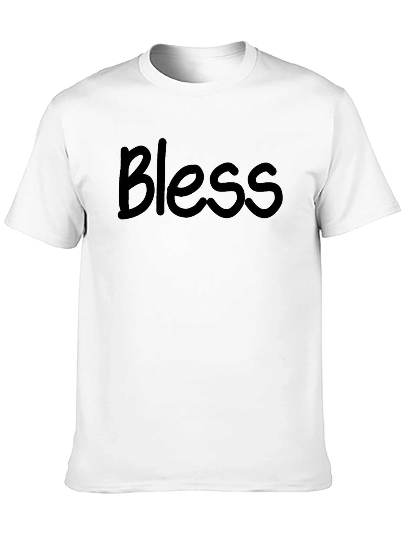 Bless Graphic Tee - Stylish Mens Black T-Shirt