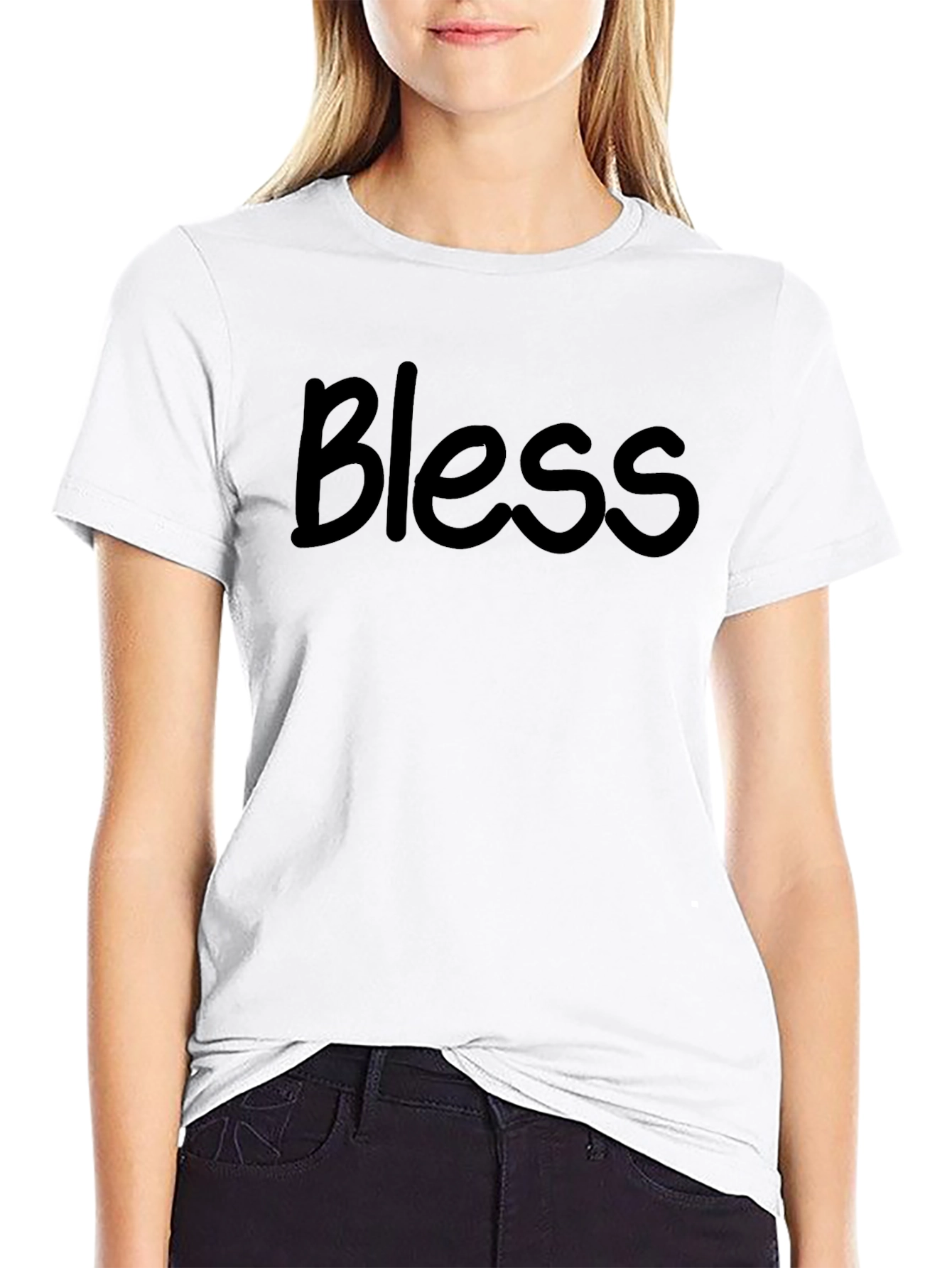 Bless Graphic Tee - Stylish Mens Black T-Shirt