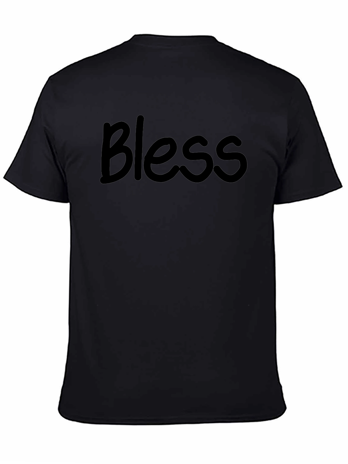 Bless Graphic Tee - Stylish Mens Black T-Shirt