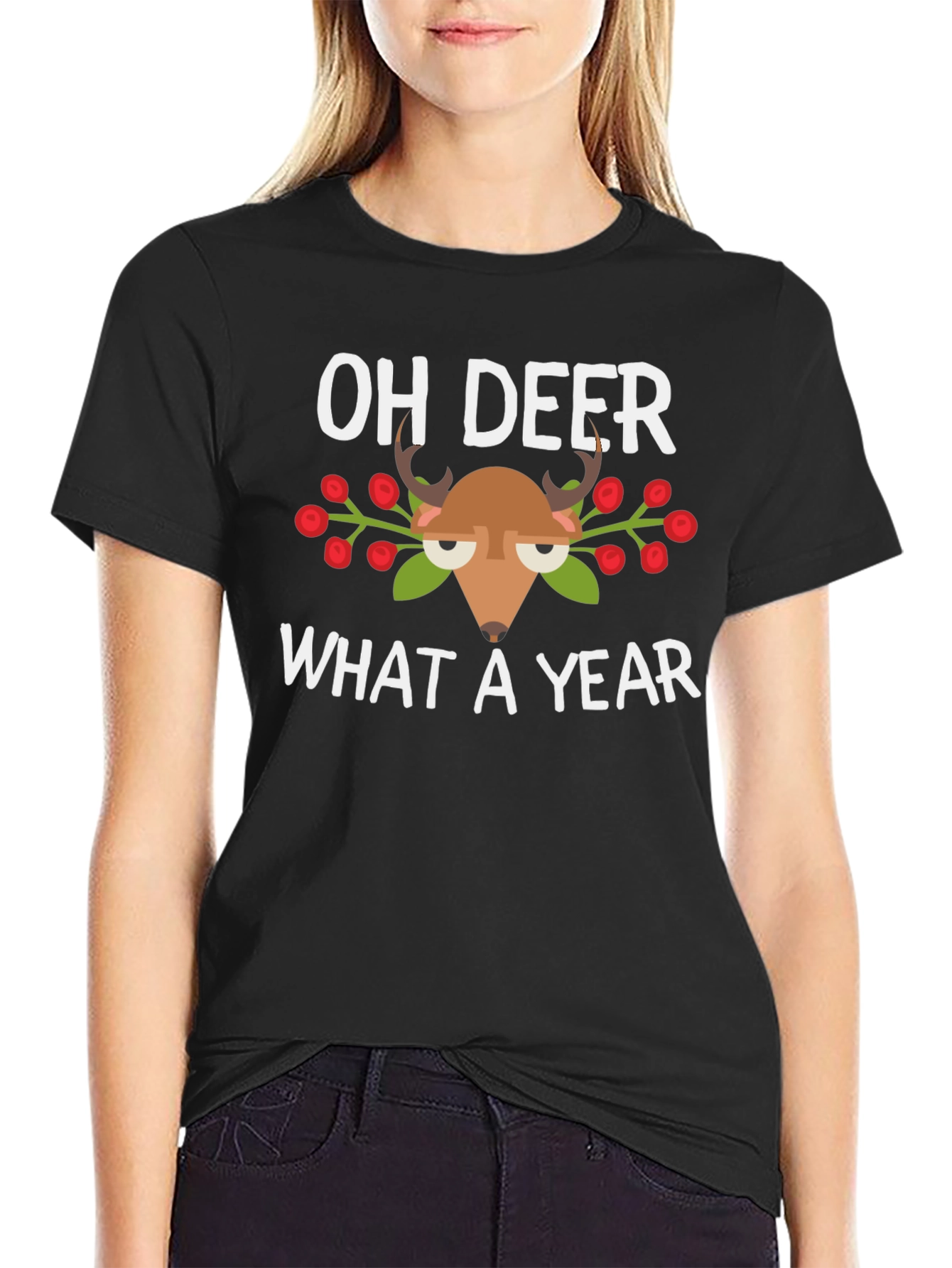 Oh Deer What a Year T-Shirt