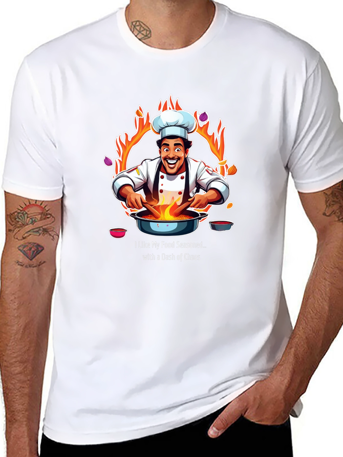 Chef Chaos T-Shirt - Seasoned with Fun
