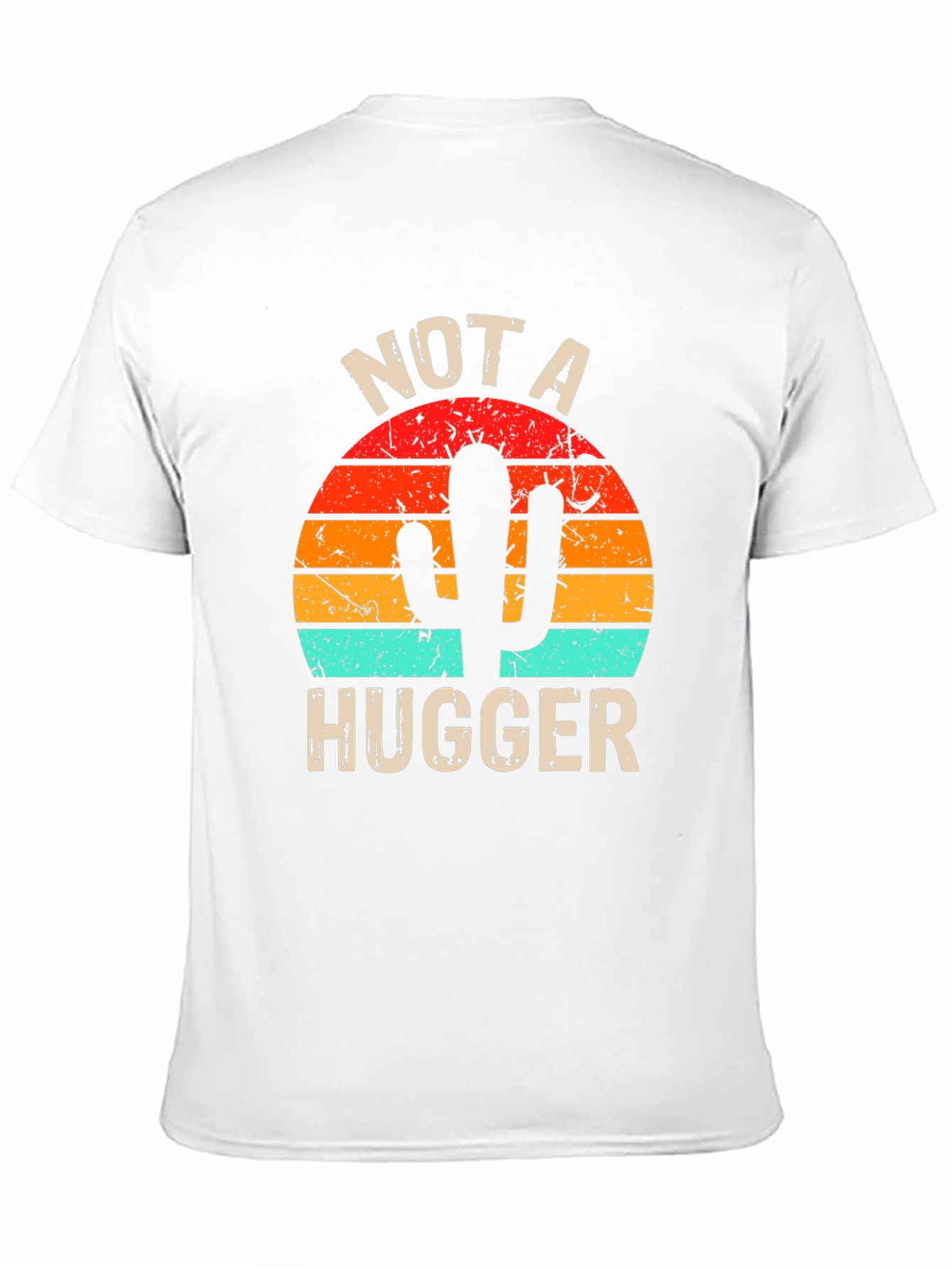 Not A Hugger Cactus Graphic T-Shirt