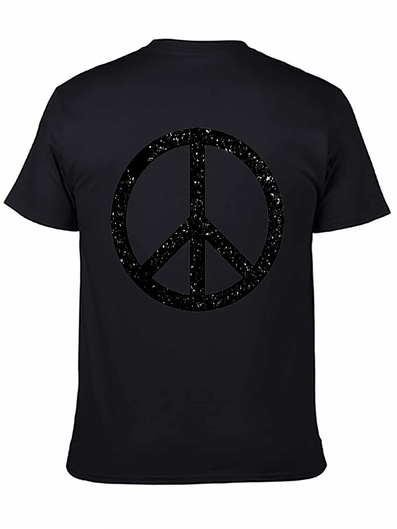Retro Peace Sign T-Shirt - Black Graphic Tee