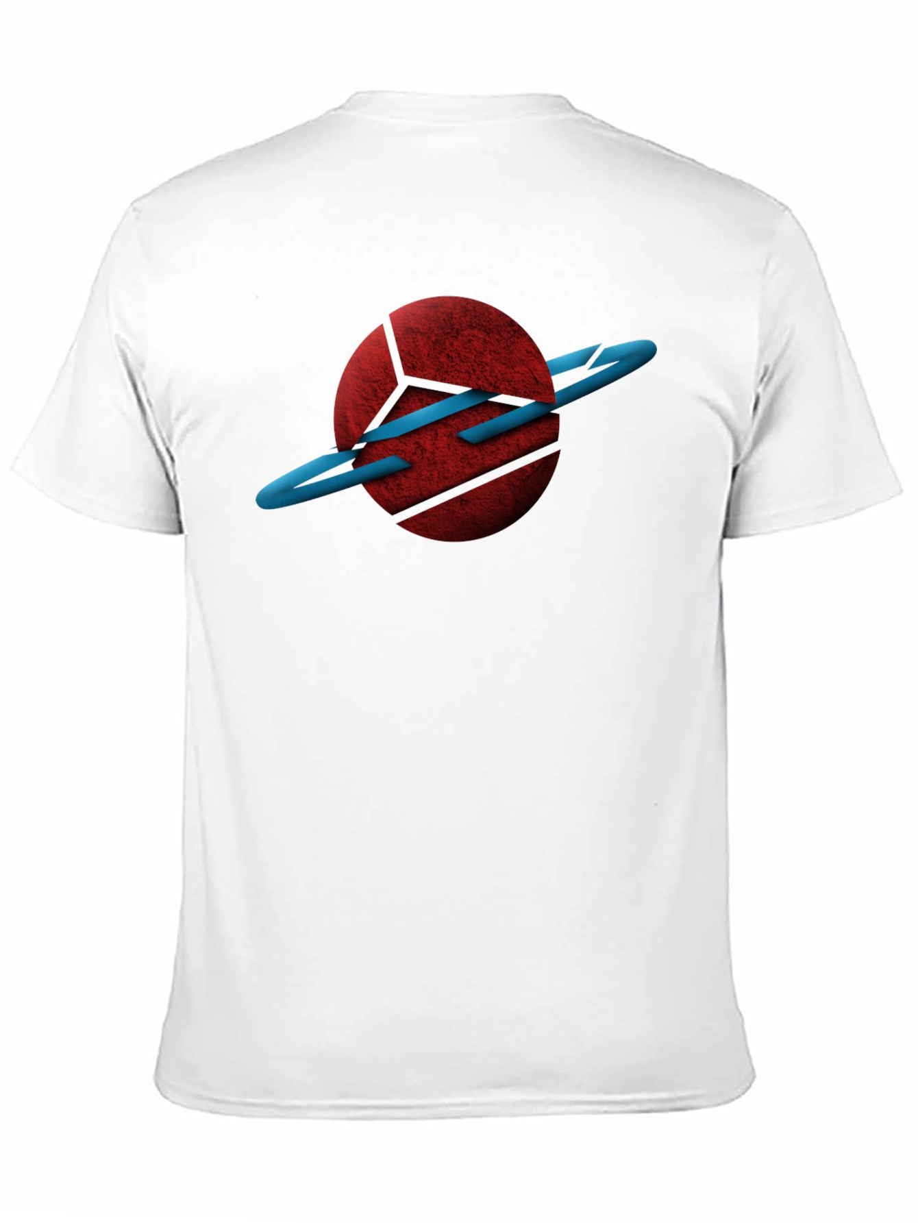 Abstract Planet Graphic Black T-Shirt
