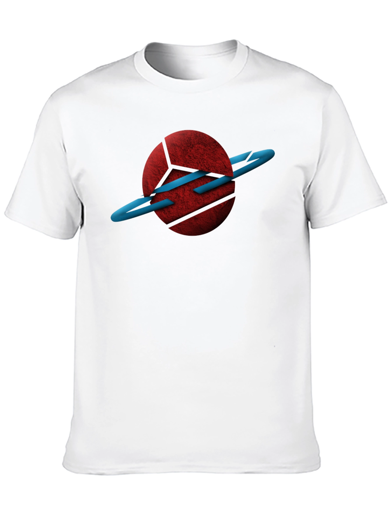 Abstract Planet Graphic Black T-Shirt