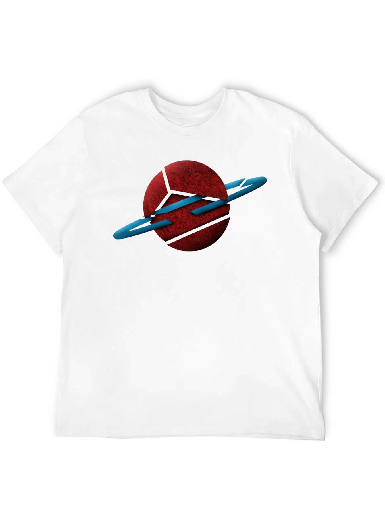 Abstract Planet Graphic Black T-Shirt