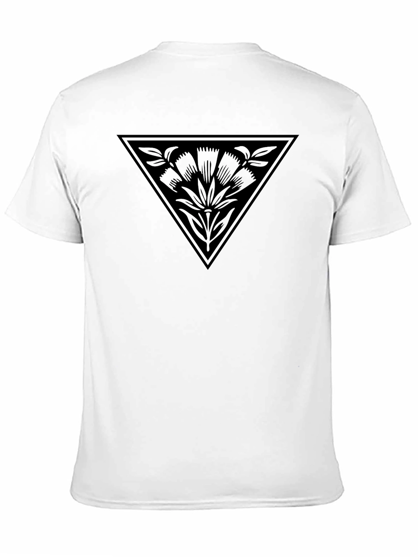 Triangle Floral Graphic T-Shirt