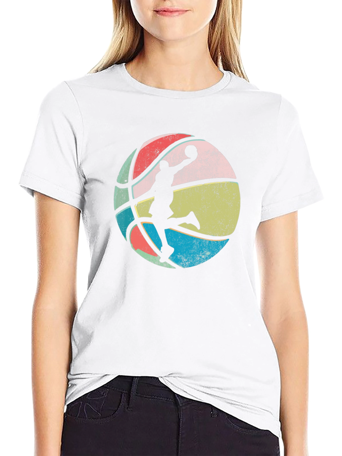 Retro Basketball Player Graphic Tee