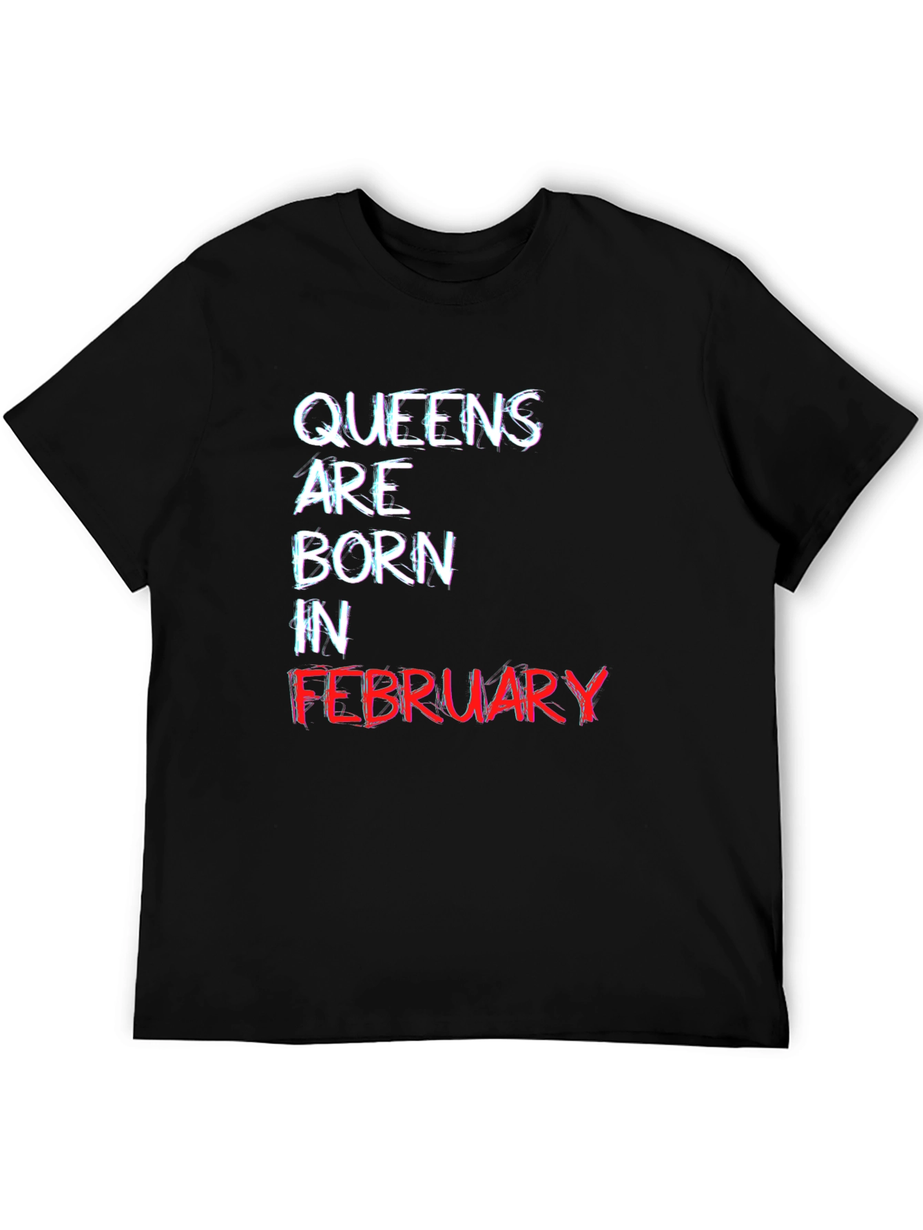 Queens Born in February Black T-Shirt