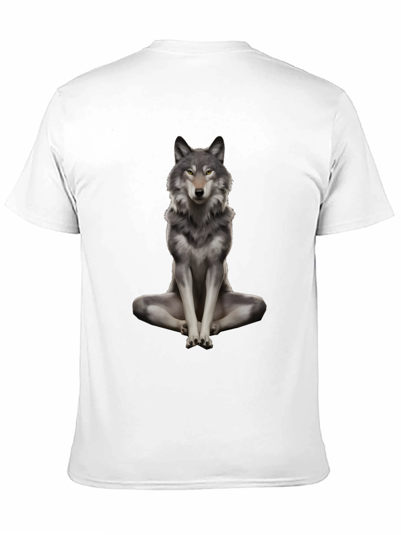 Wolf Meditation Black T-Shirt