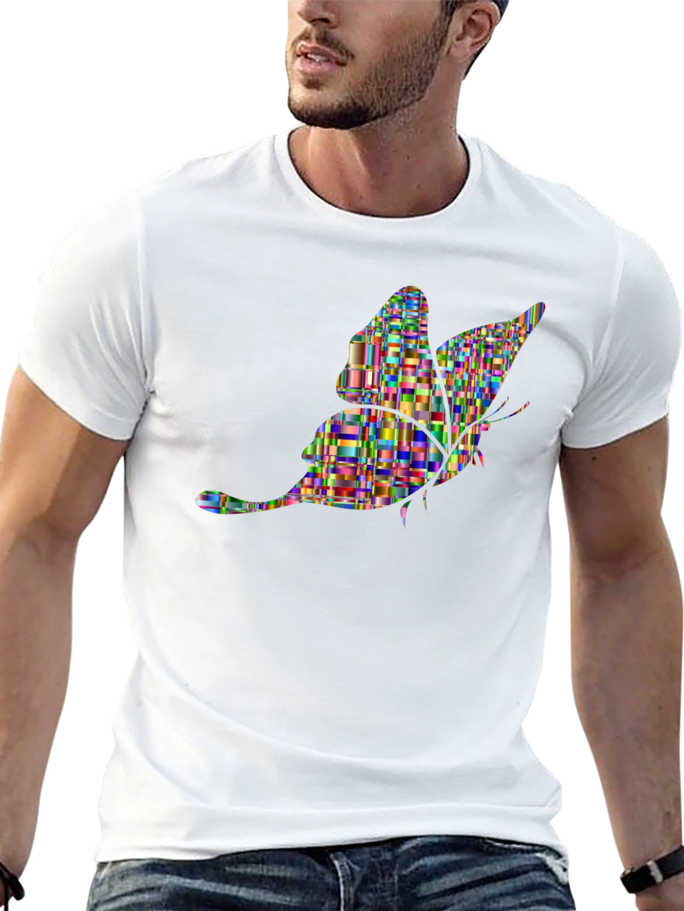 Butterfly Graphic Black T-Shirt