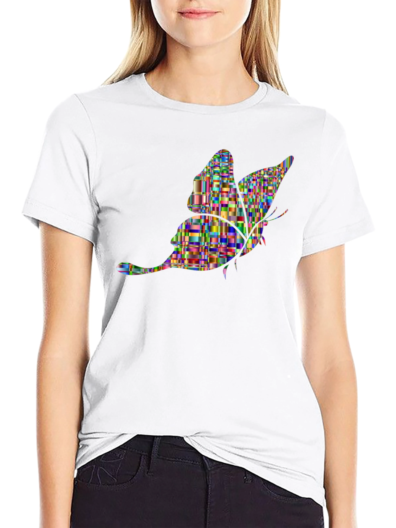 Butterfly Graphic Black T-Shirt