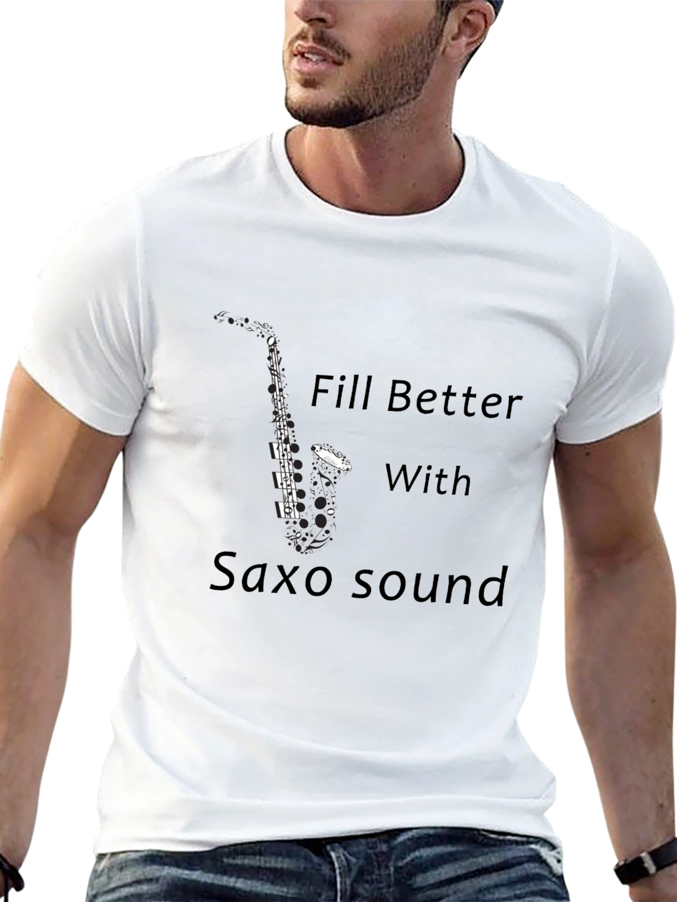 Saxophone T-Shirt: Feel Better with Saxo Sound