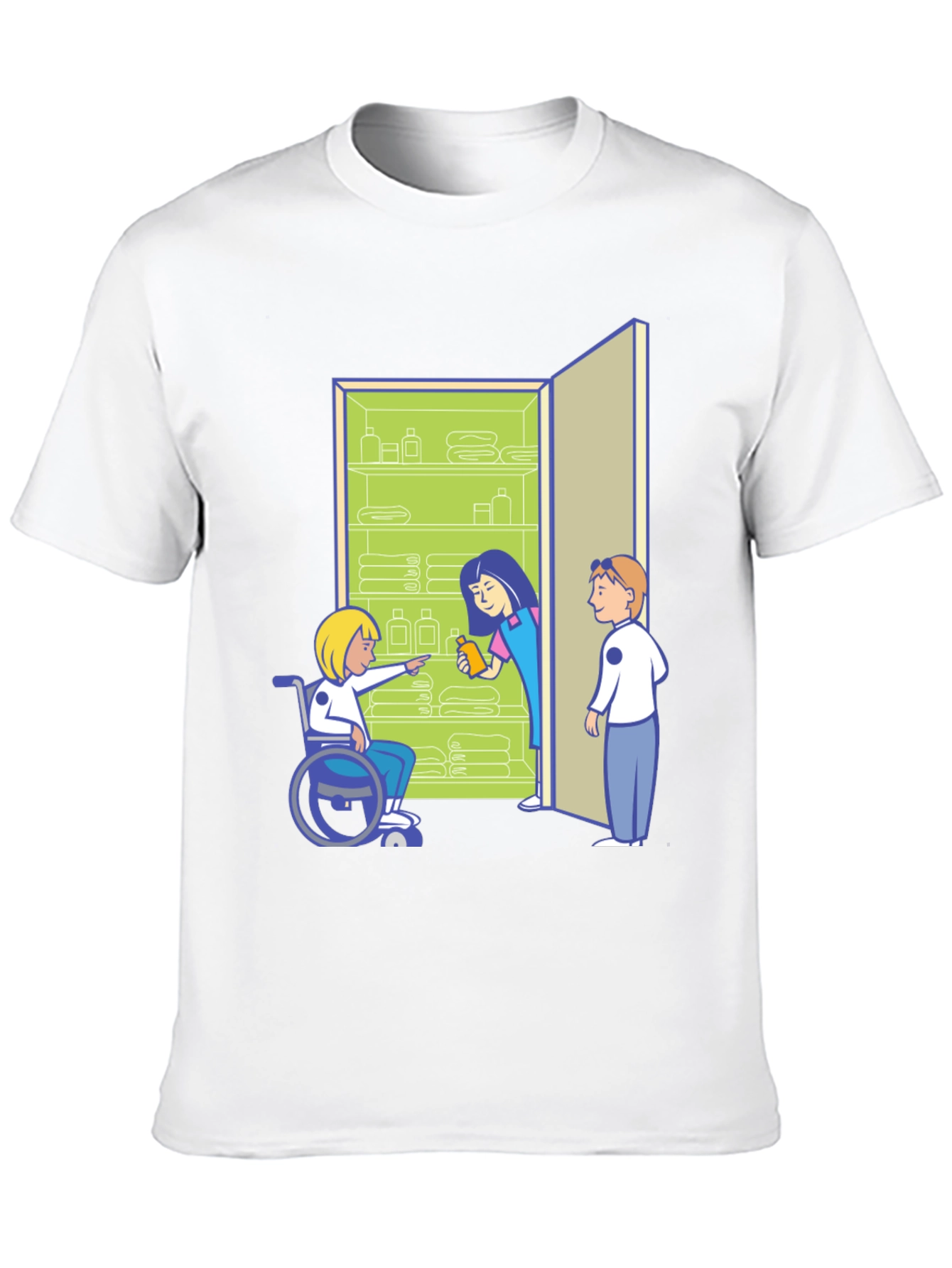 Inclusive Cartoon Graphic T-Shirt