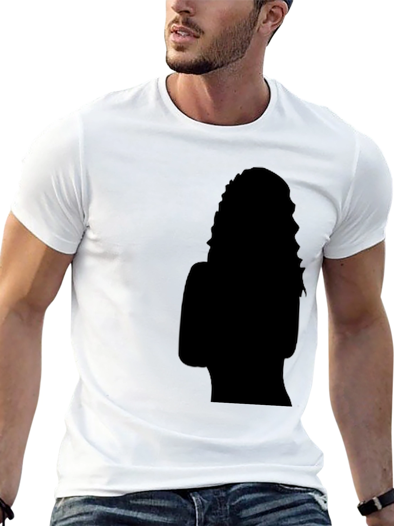 Silhouette Graphic Black T-Shirt