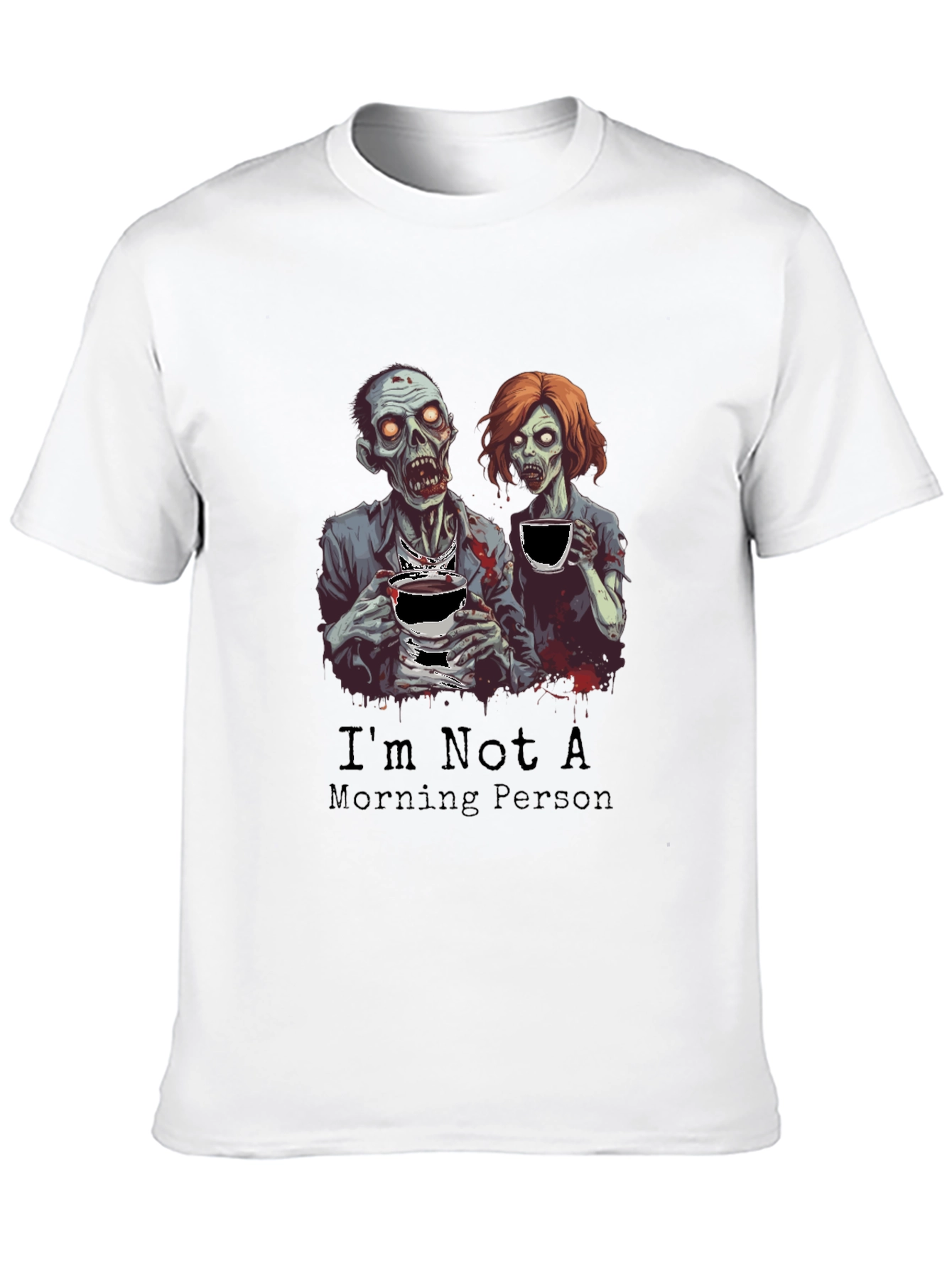 Zombie Morning Person Graphic T-Shirt