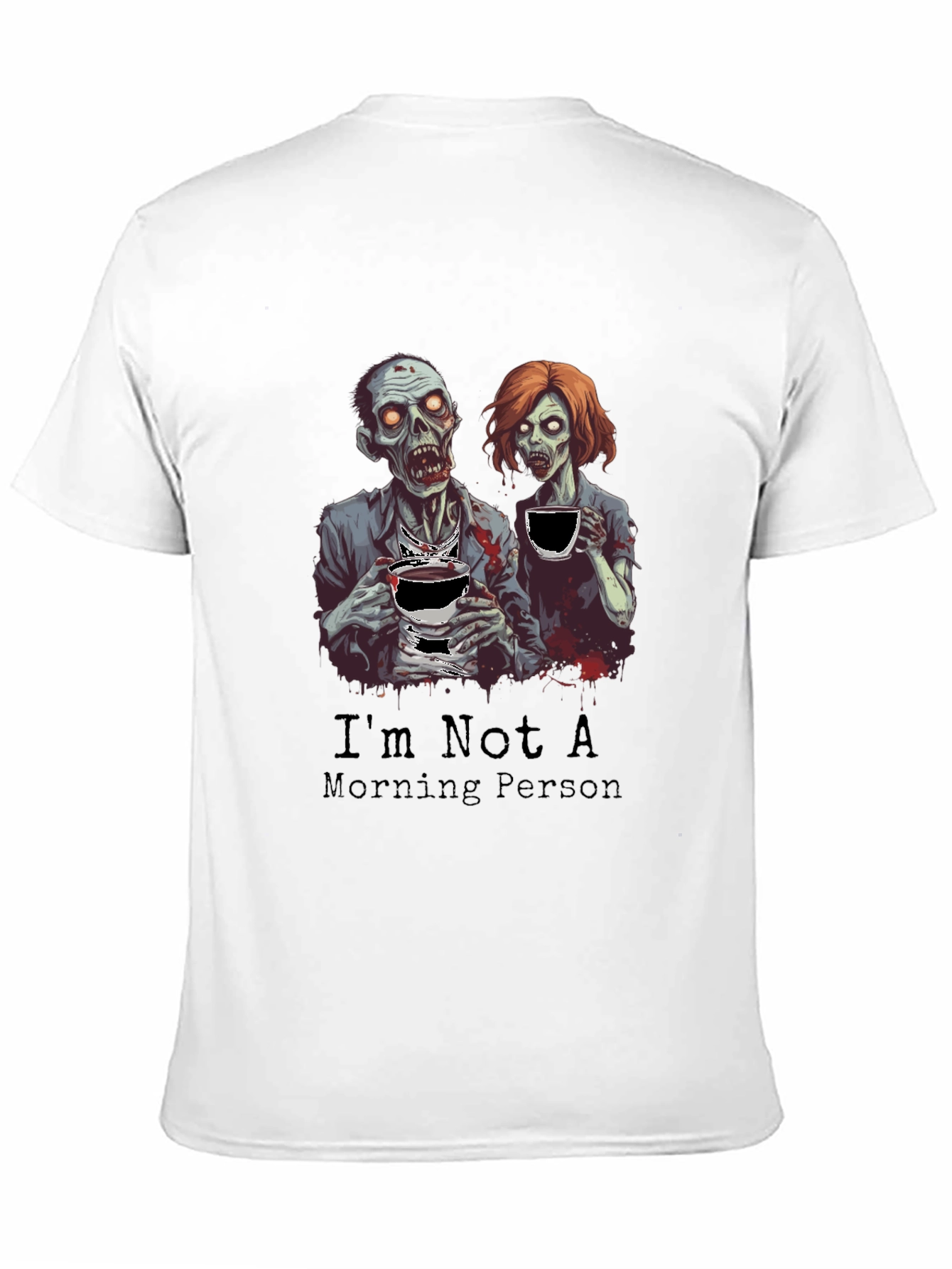 Zombie Morning Person Graphic T-Shirt