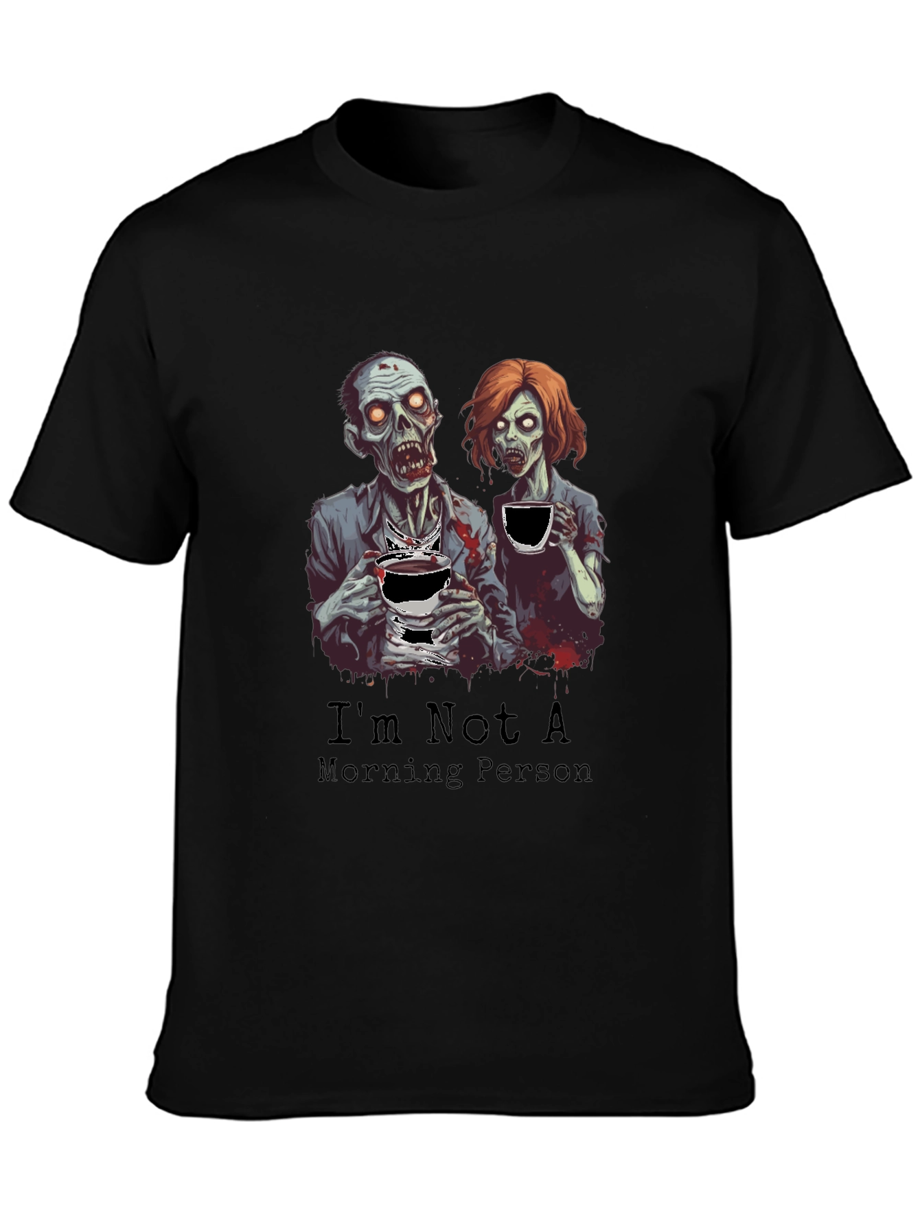 Zombie Morning Person Graphic T-Shirt