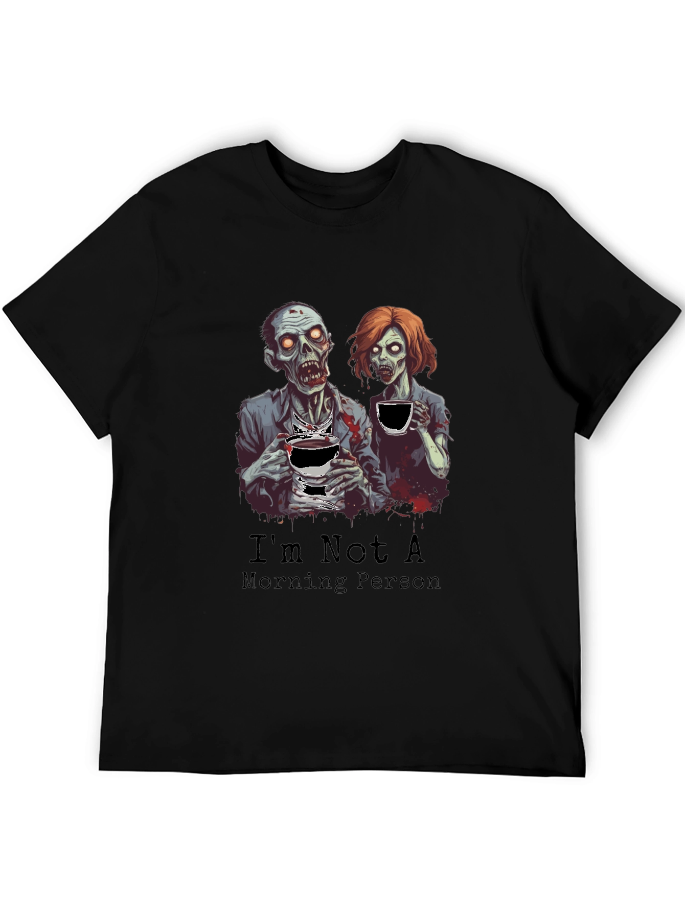 Zombie Morning Person Graphic T-Shirt