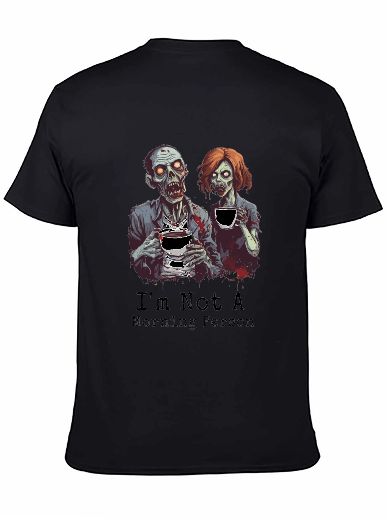 Zombie Morning Person Graphic T-Shirt