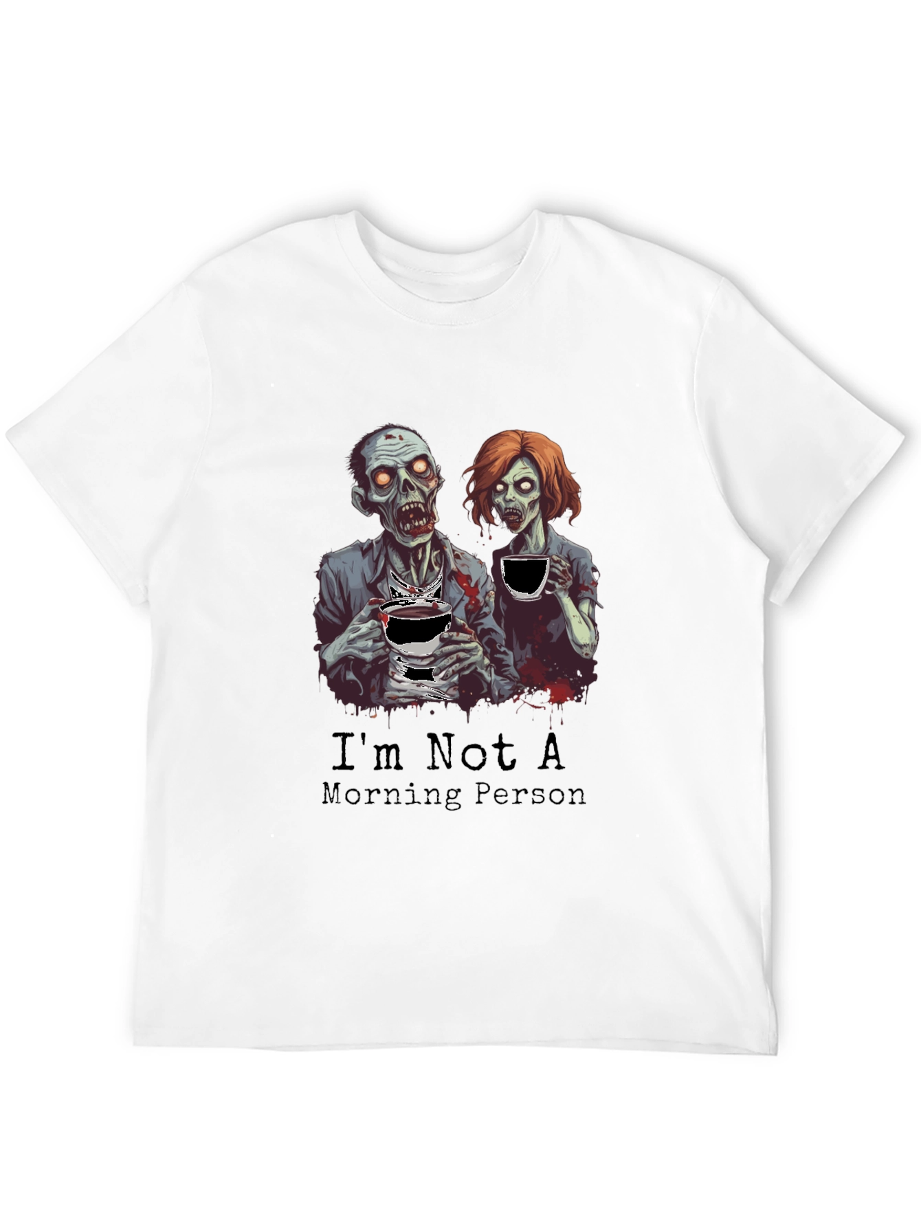 Zombie Morning Person Graphic T-Shirt