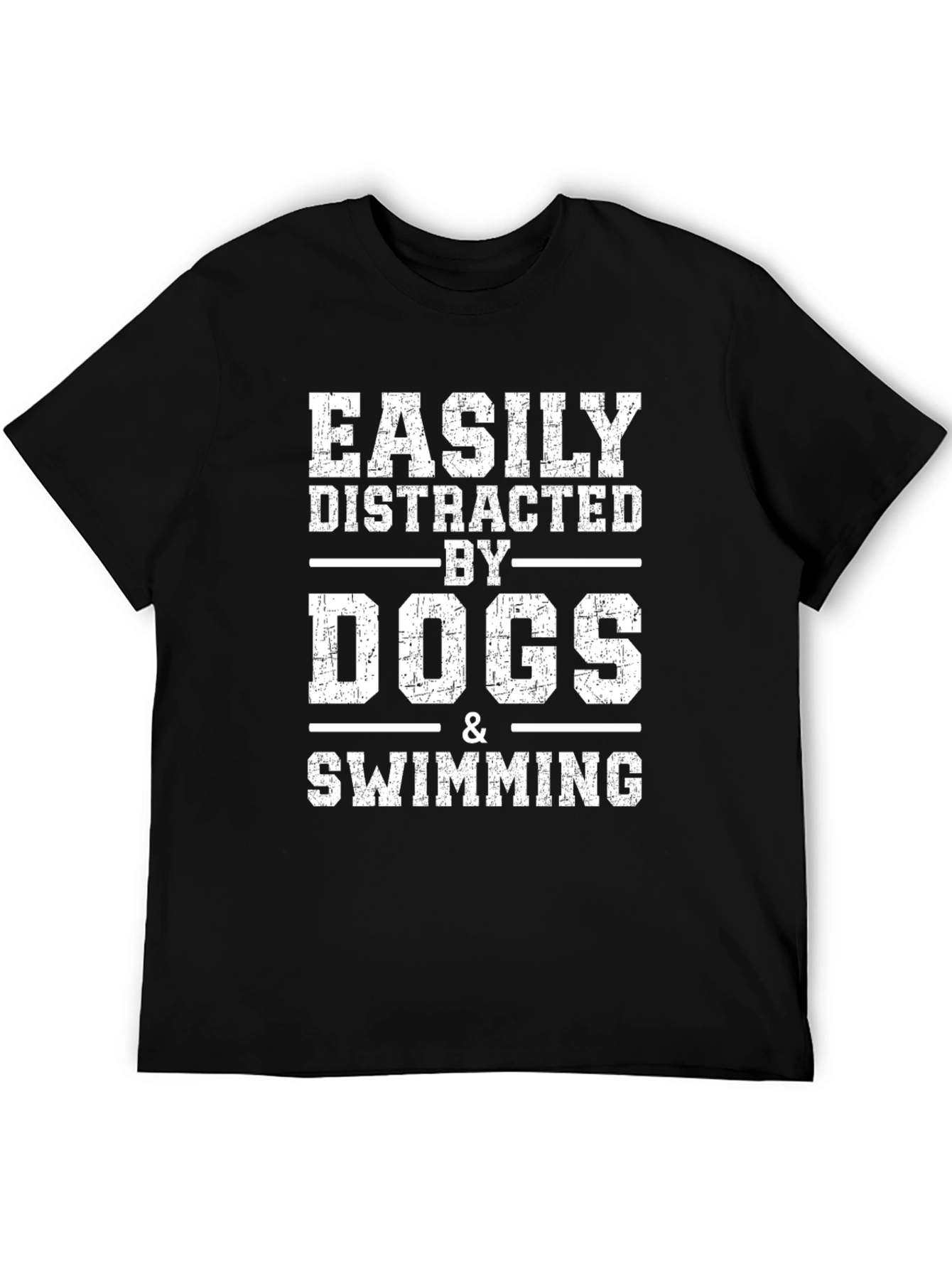 Easily Distracted by Dogs & Swimming Graphic Tee