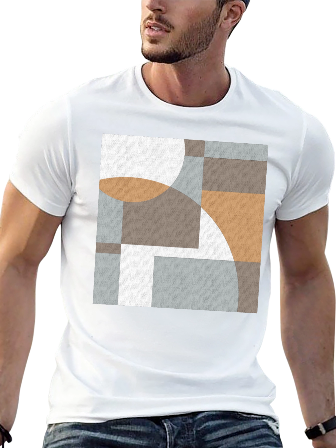 Geometric Art Tee - Modern Abstract Design T-Shirt