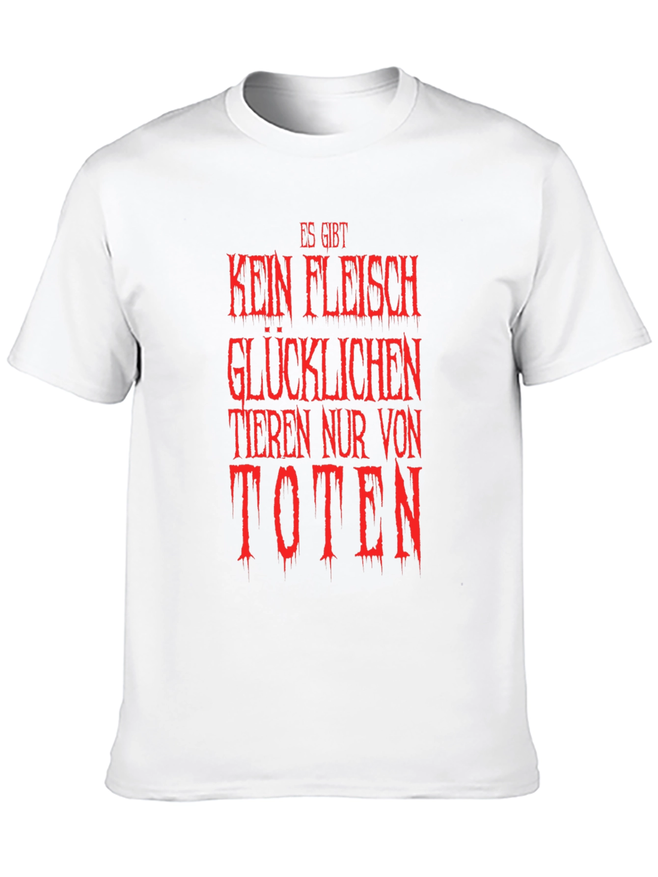Vegan Slogan T-Shirt - Es Gibt Kein Fleisch