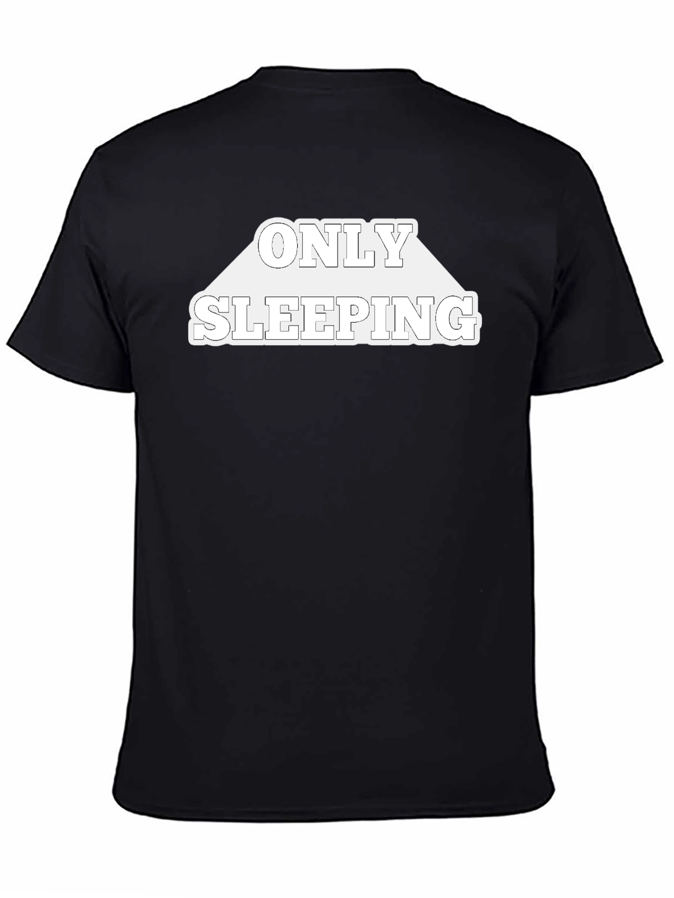 Only Sleeping Black Graphic Tee