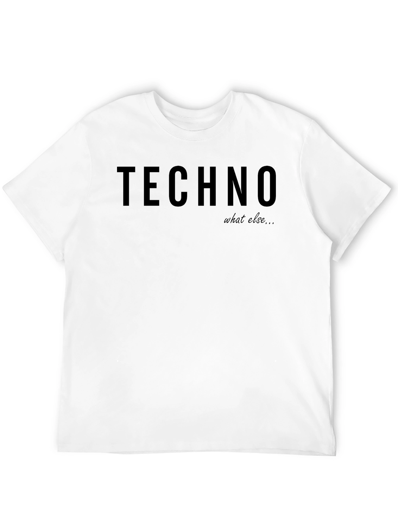Techno What Else Black Graphic T-Shirt
