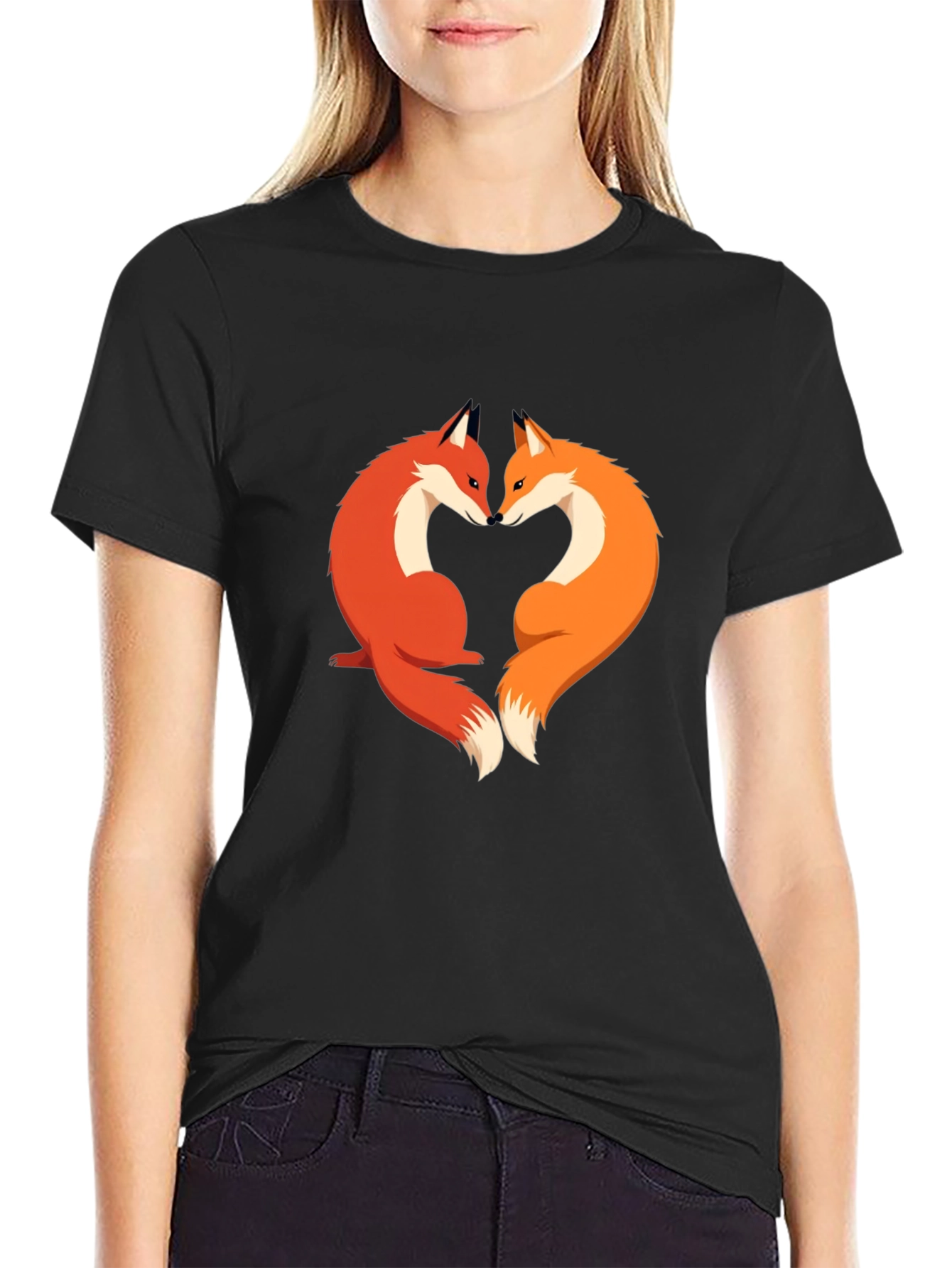 Fox Love Graphic Tee - Stylish & Unique Design