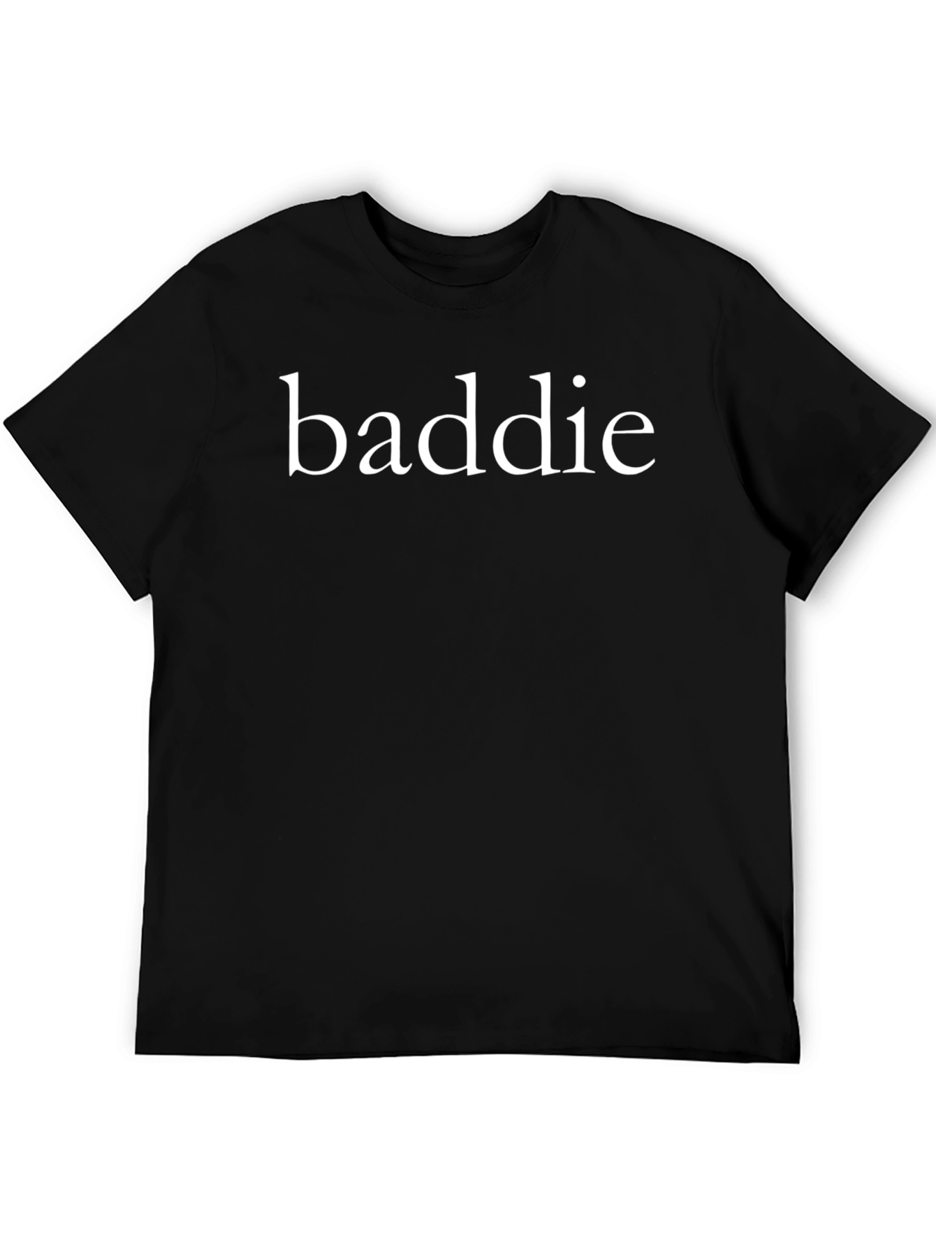 Baddie Graphic Tee - Black Cotton T-Shirt